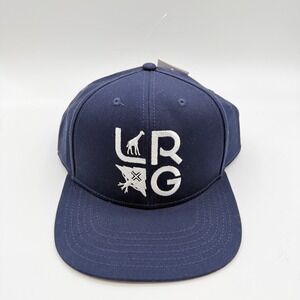 LRG Snapback Hat‎ Men OS Blue Embroidered Lifted Research Group Flat Bill NEW